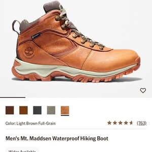 Timberland Men's Mt. Maddsen Hiking Boot - Tan and Brown